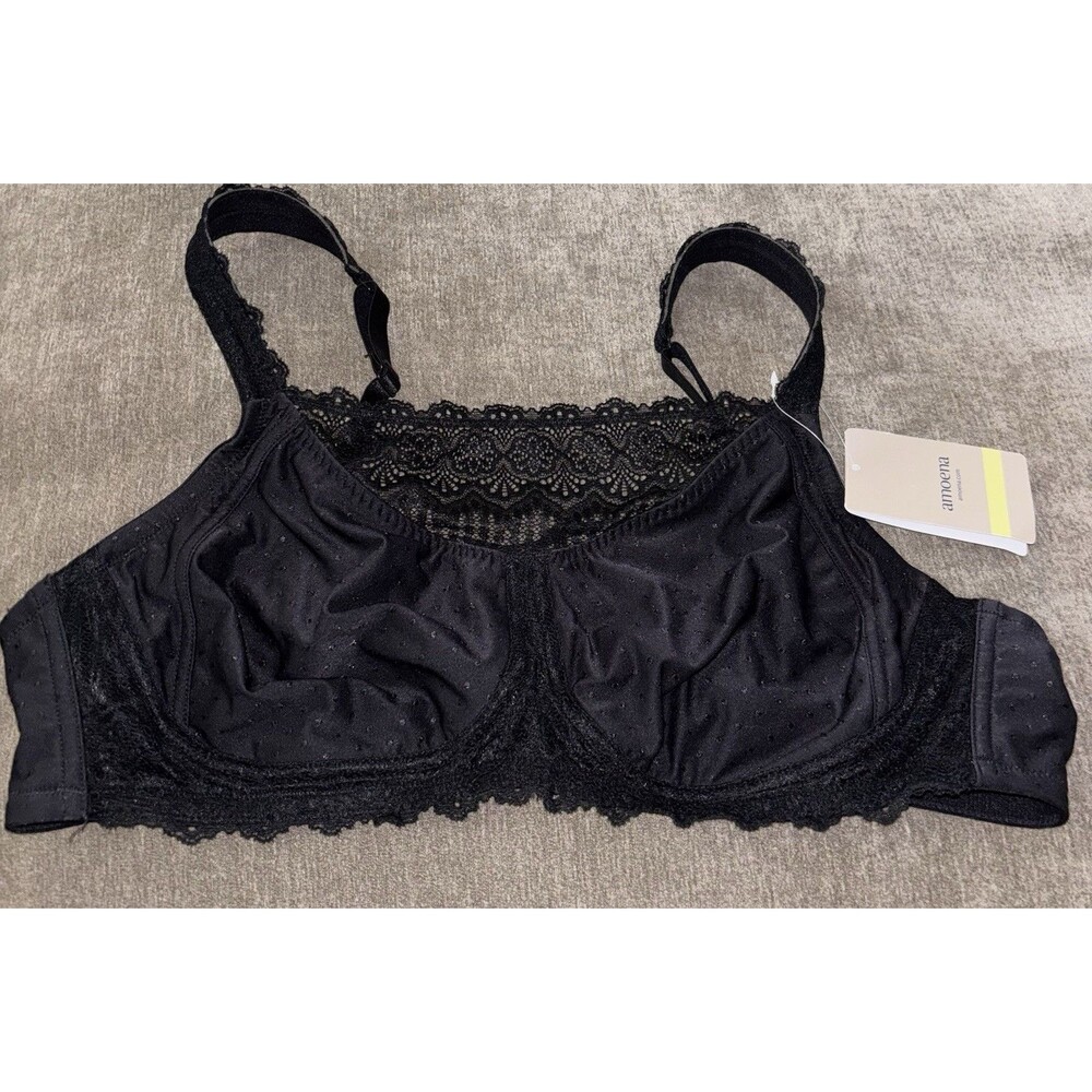Amoena Dana SB 0750 Mastectomy Bra Size 42A Black